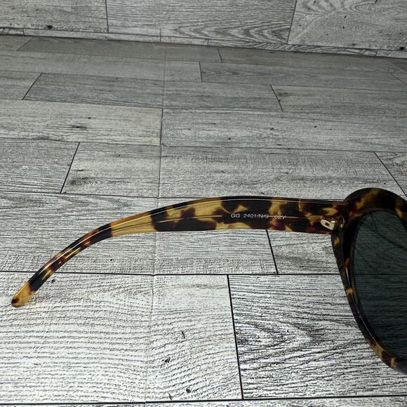 Gucci GG 2401 N/S Tortoise Shell Circle Round Women Eyeglasses 02Y 55-24-145 - Picture 5 of 7